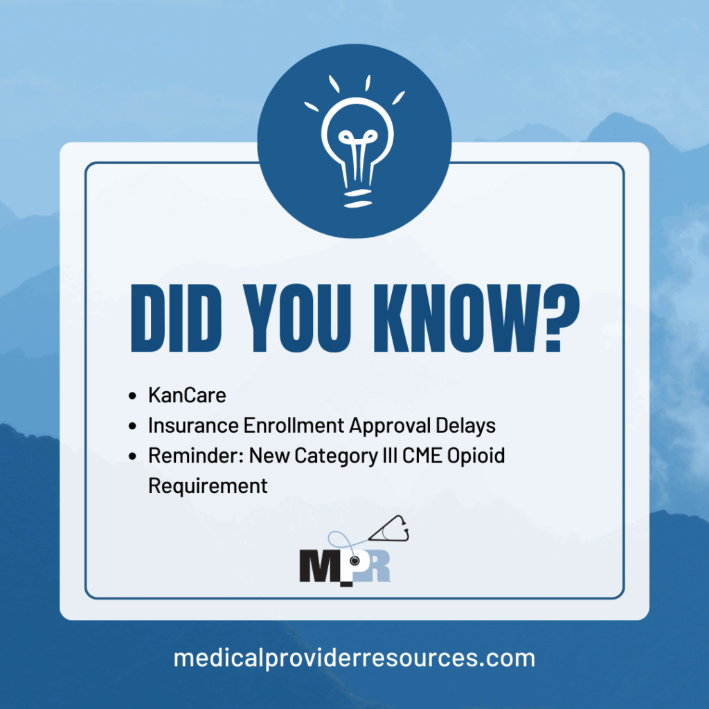 did you know, medical provider resources
