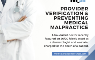 how provider verification prevents medical malpractice